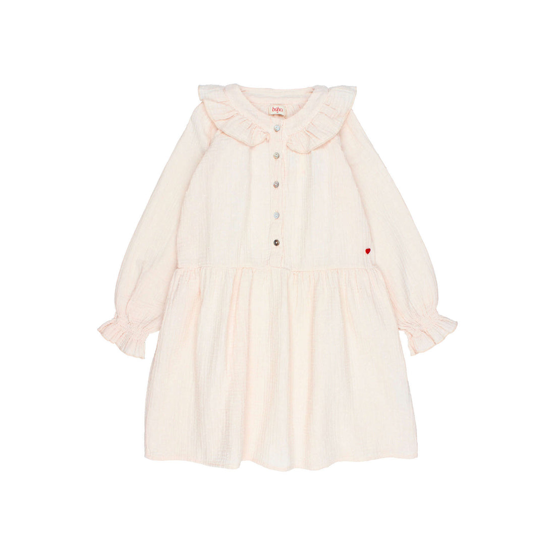 Buho Cream Pink Plumeti Dress