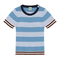 FUB Sea/Pale Blue Rib Baby Tee