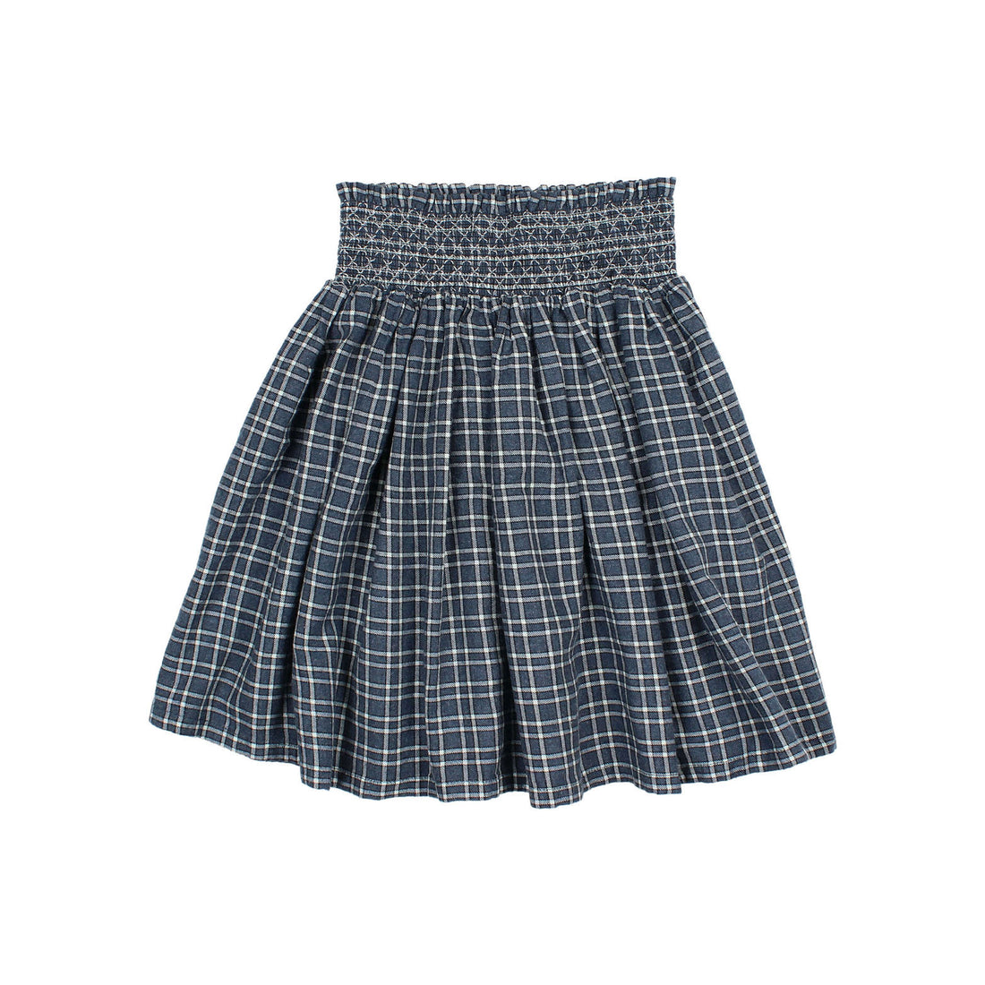 Buho Navy Tartan Skirt