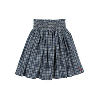Buho Navy Tartan Skirt