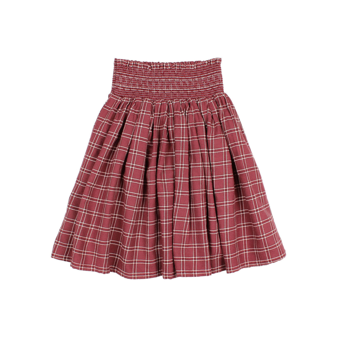 Buho PomegranateTartan Skirt