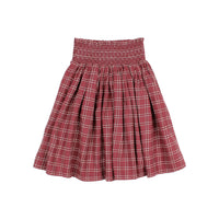 Buho PomegranateTartan Skirt