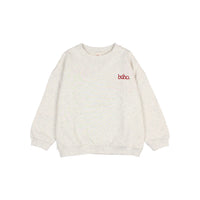 Buho Ecru Melange Fleece Sweatshirt