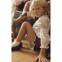 L by Ladida Brown Floral Trellis Ruffle Bloomer