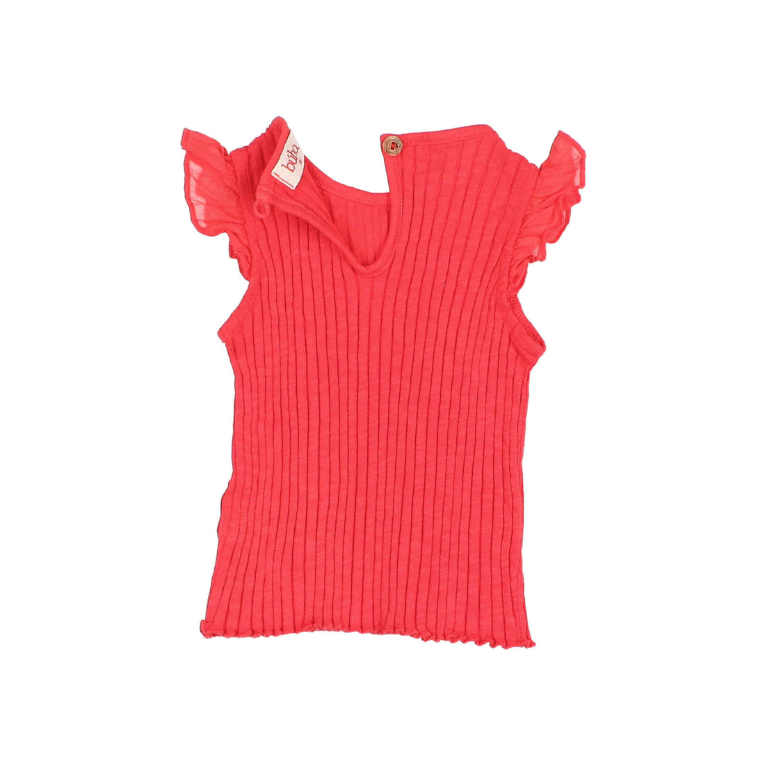 Buho Coral Rib Ruffle Baby T-Shirt