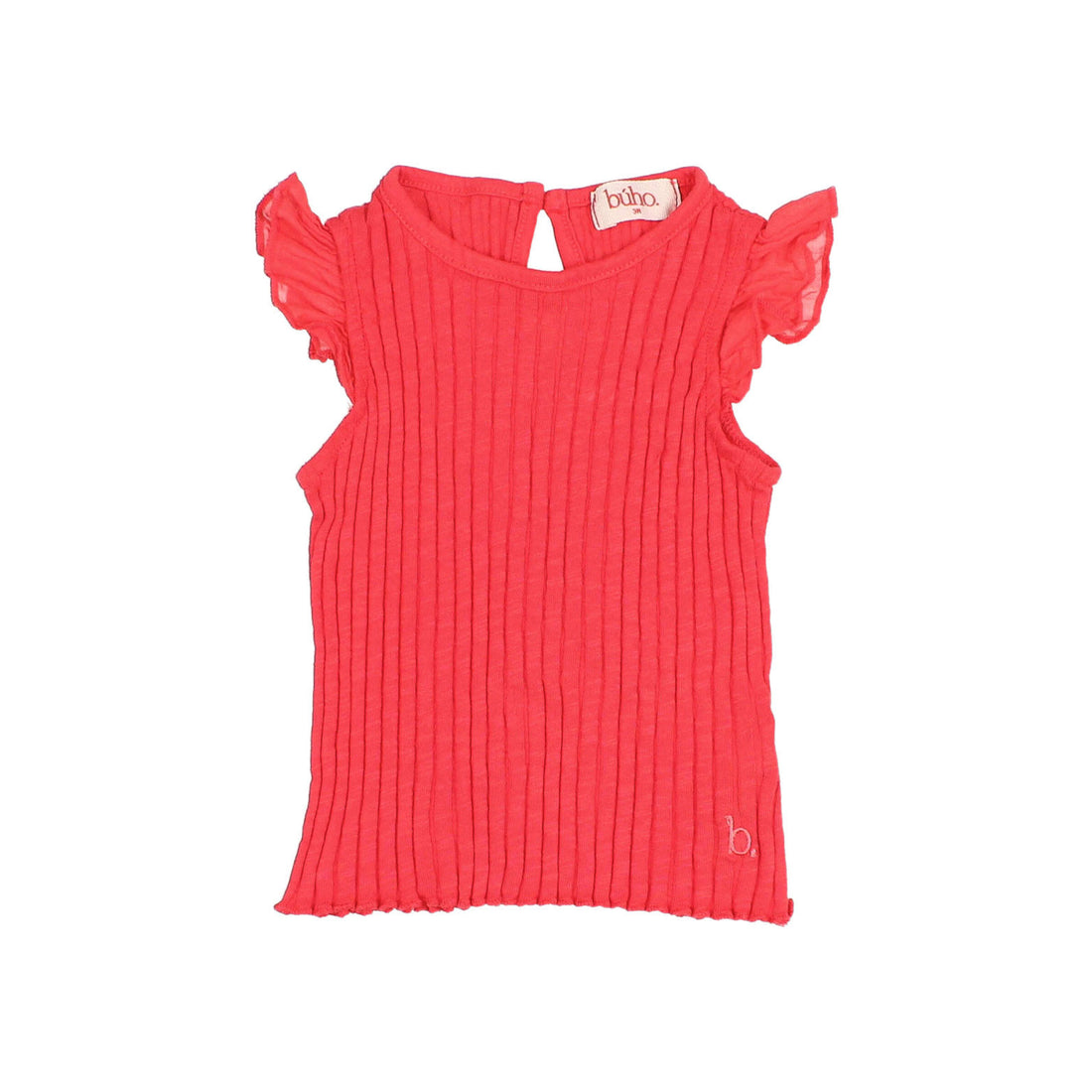 Buho Coral Rib Ruffle Baby T-Shirt