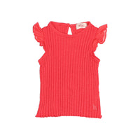 Buho Coral Rib Ruffle Baby T-Shirt