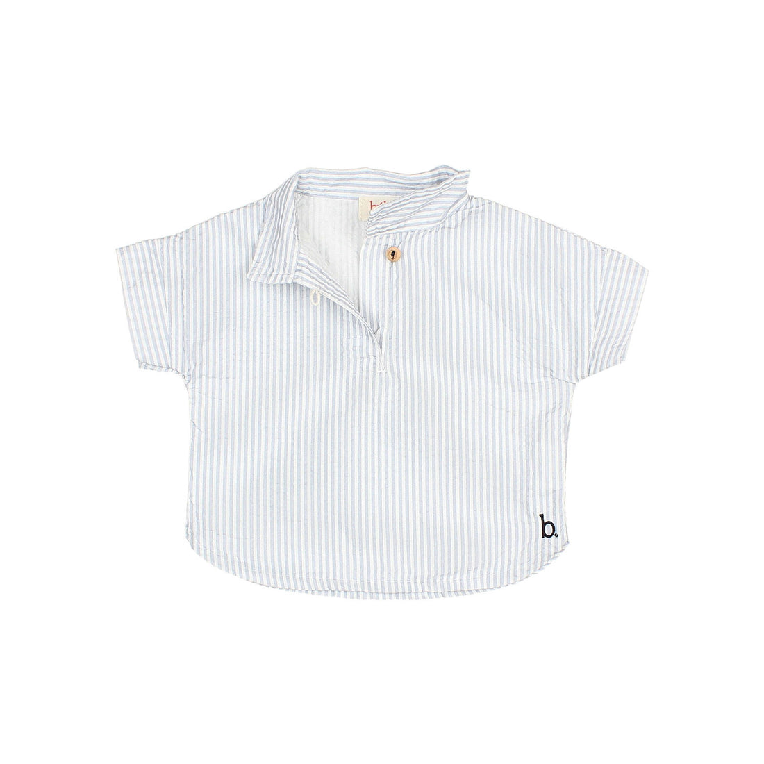 Buho Sky Blue Stripe Blue Baby Shirt