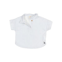 Buho Sky Blue Stripe Blue Baby Shirt