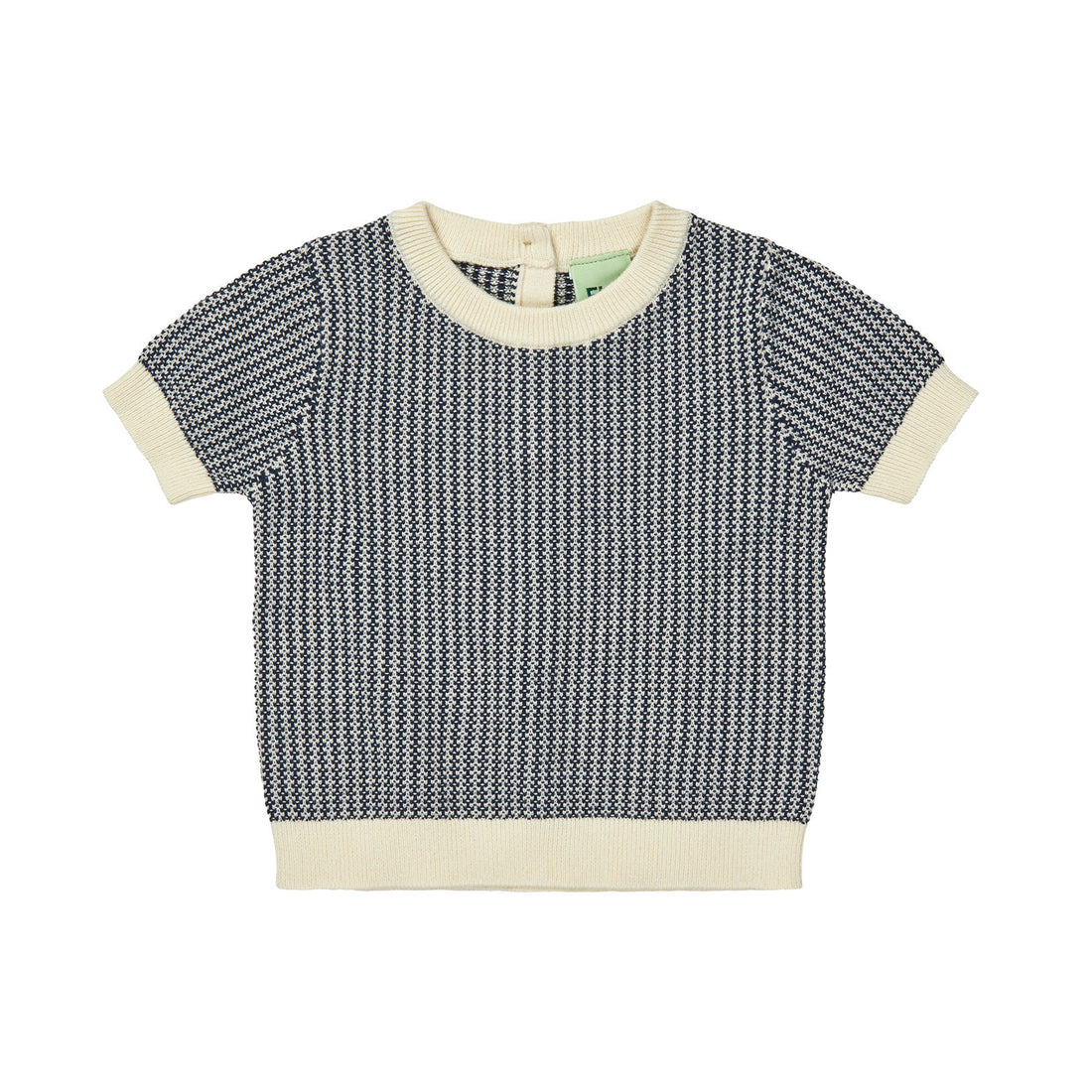 FUB Ecru/Dark Navy Baby Two Color Top