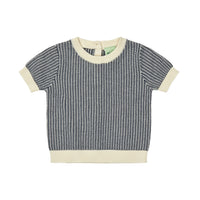 FUB Ecru/Dark Navy Baby Two Color Top