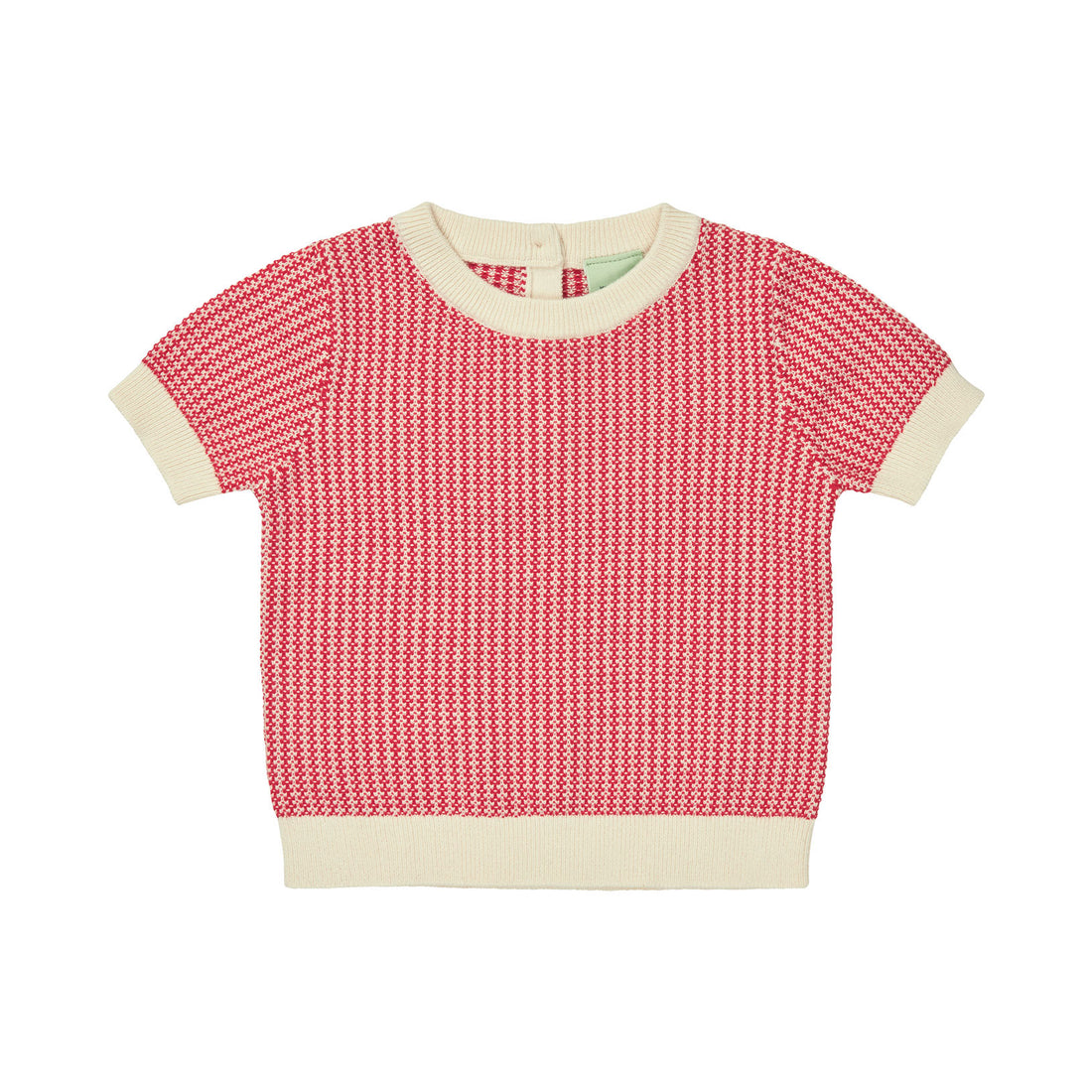 FUB Ecru/Ruby Red Baby Two Color Top