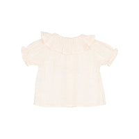 Buho Cream Pink Chic Lurex Baby Blouse