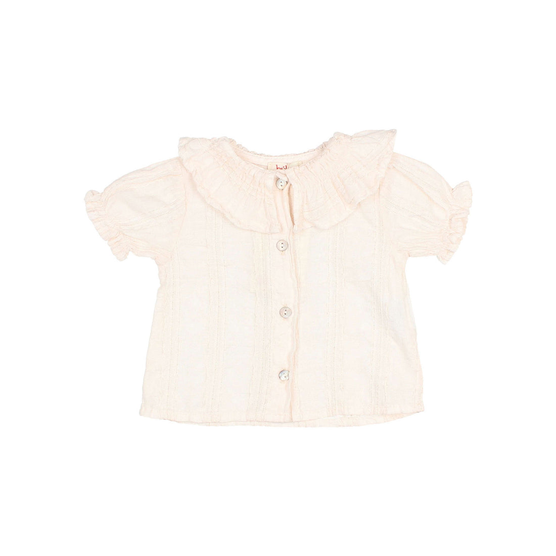 Buho Cream Pink Chic Lurex Baby Blouse