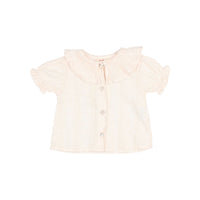 Buho Cream Pink Chic Lurex Baby Blouse
