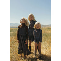L by Ladida Blue Velvet Pleated Skirt