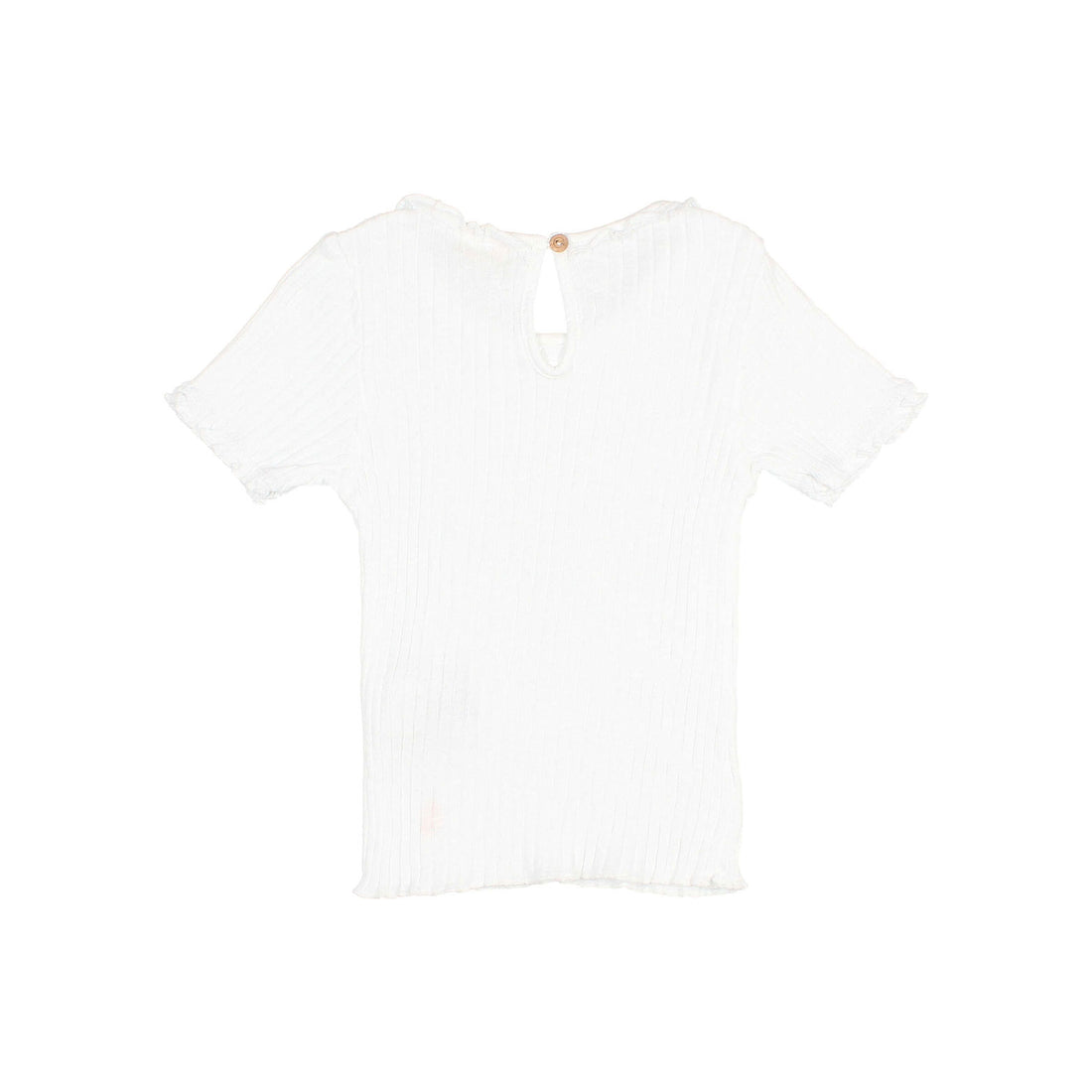 Buho White Rib Collar T-Shirt