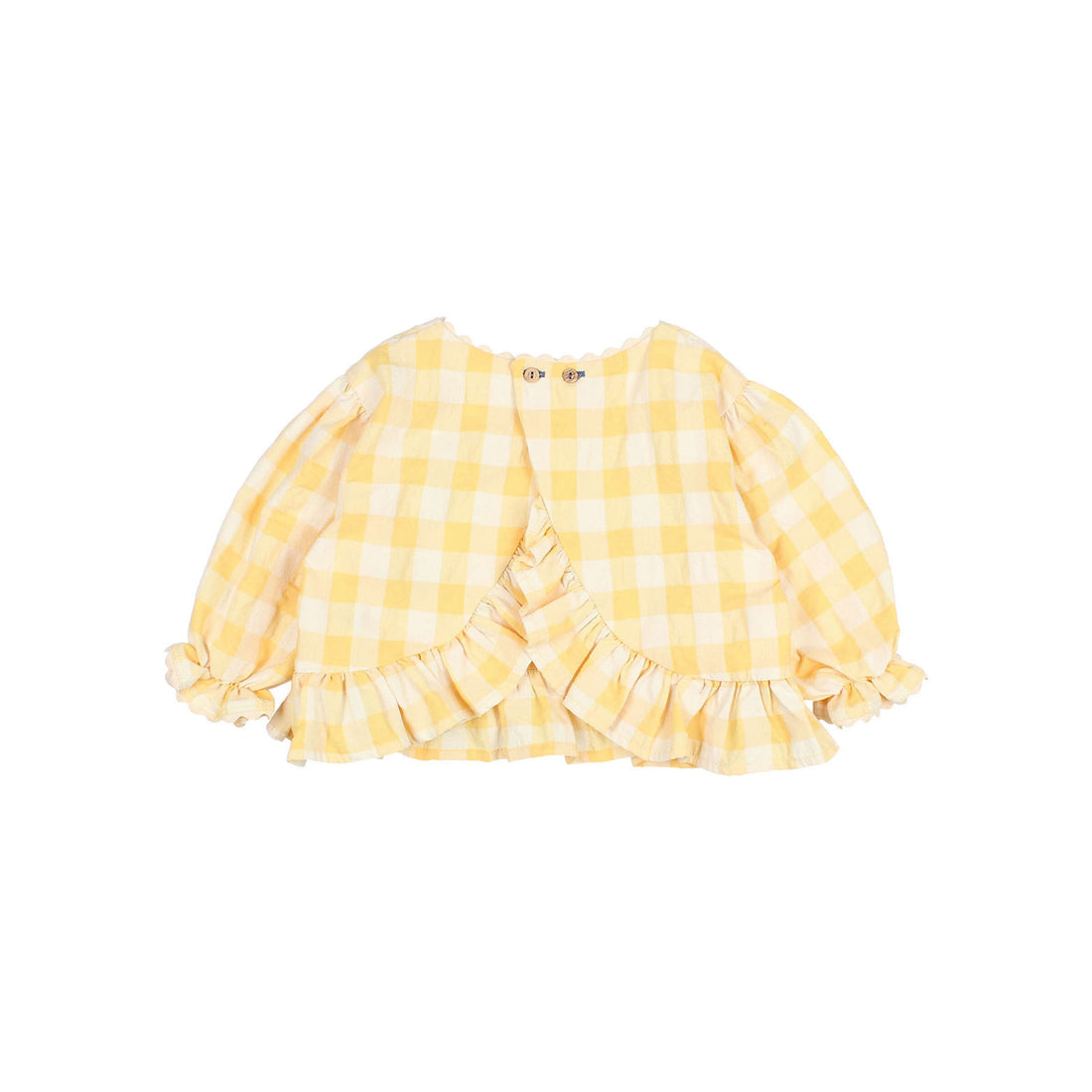 Buho Sun Gingham Blouse