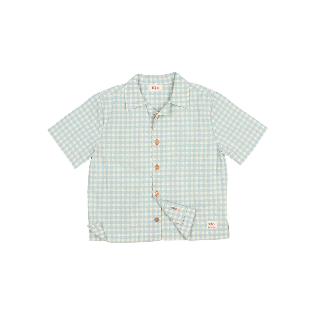Buho Aqua Gingham Shirt
