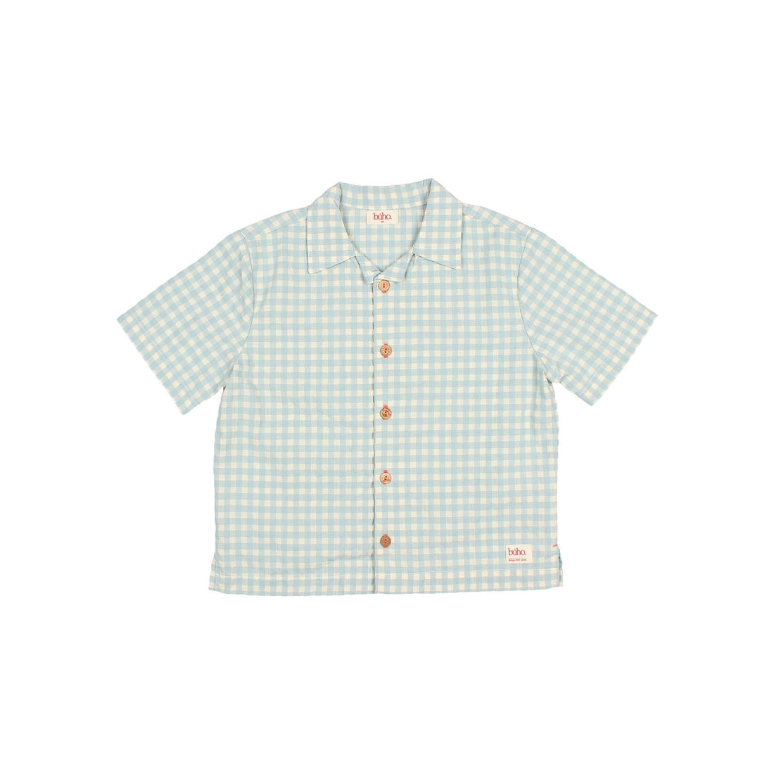 Buho Aqua Gingham Shirt