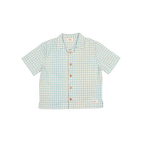 Buho Aqua Gingham Shirt