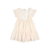 Buho Cream Pink Chic Lurex Dress