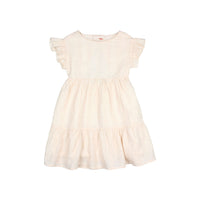 Buho Cream Pink Chic Lurex Dress