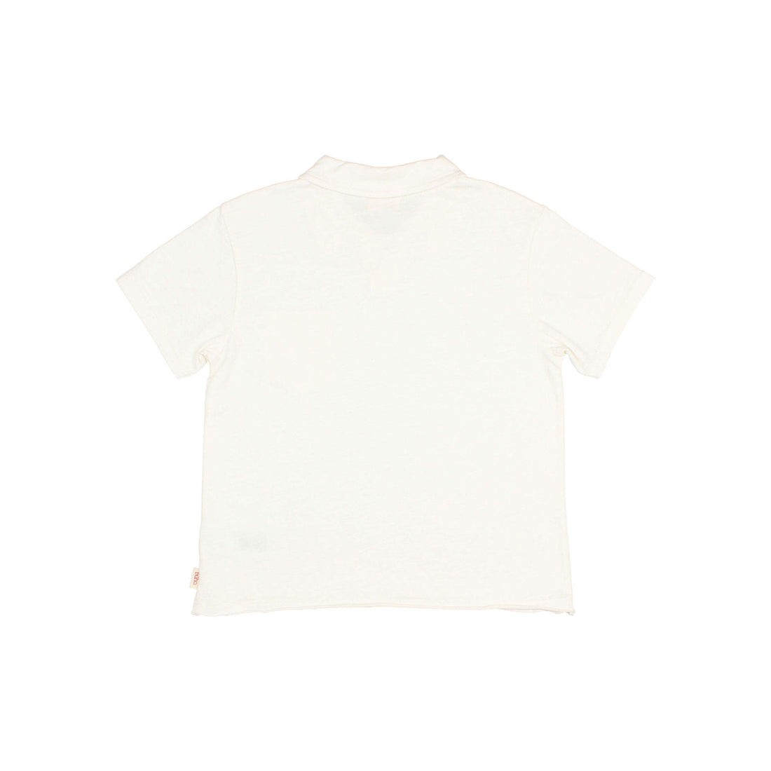 Buho White Pocket Polo