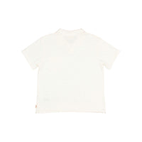 Buho White Pocket Polo