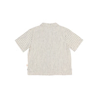 Buho Cream Stripes Linen Shirt