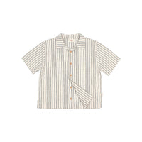 Buho Cream Stripes Linen Shirt