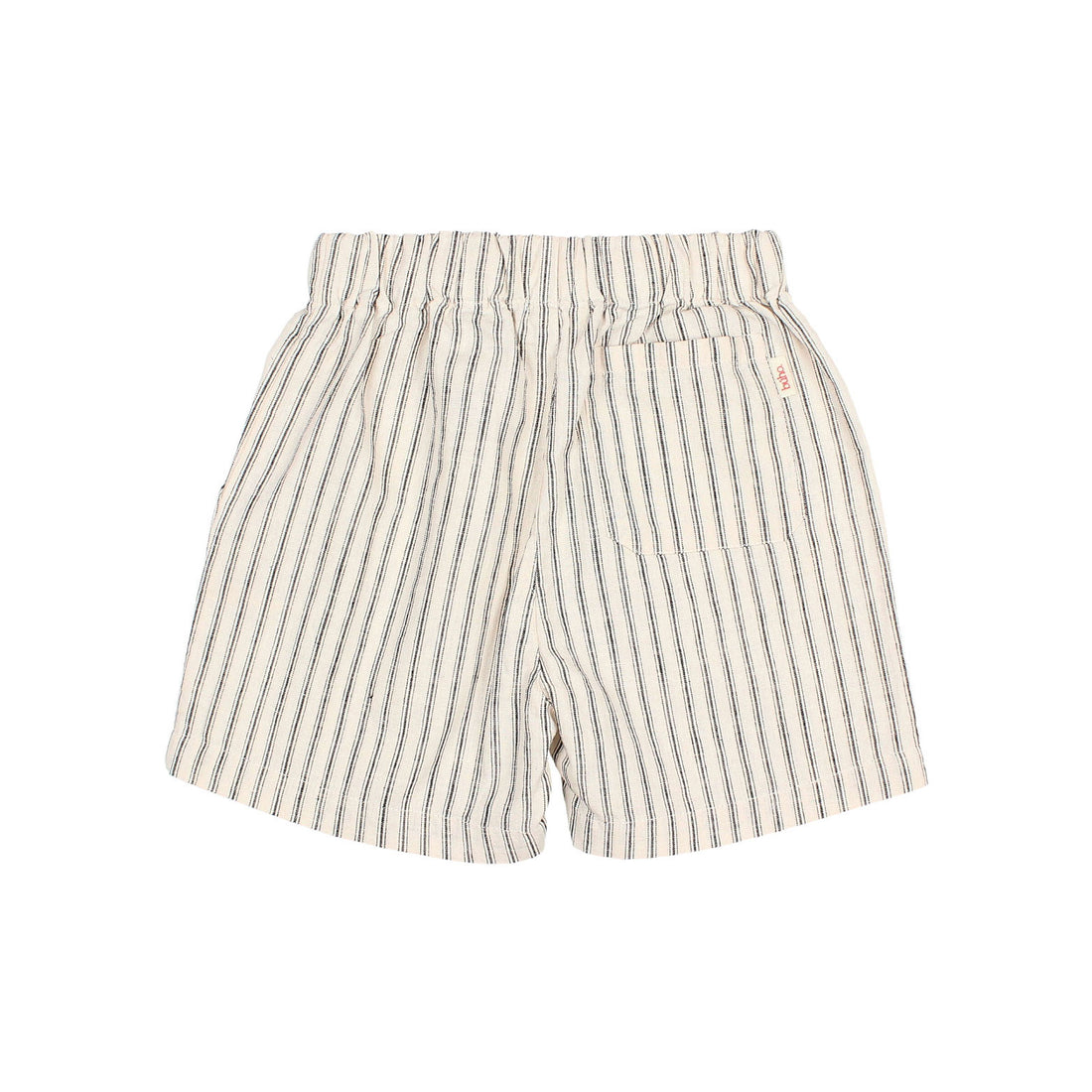 Buho Cream Stripes Linen Shorts