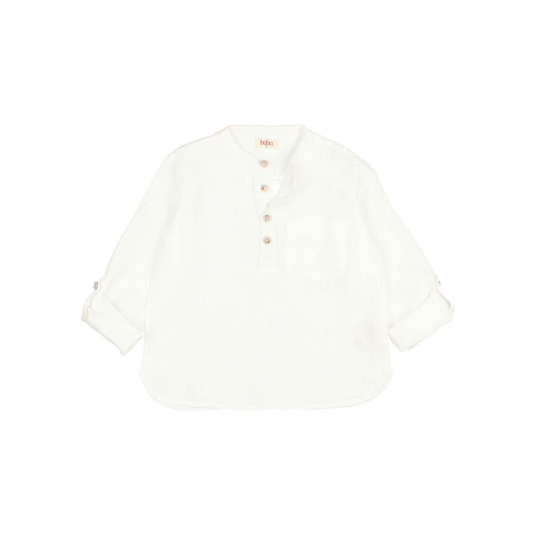 Buho White Linen Kurta