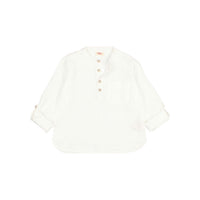 Buho White Linen Kurta
