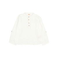 Buho White Linen Kurta