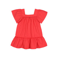 Buho Coral Poplin Dress
