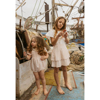 1984 Light Pink Smocked Romper