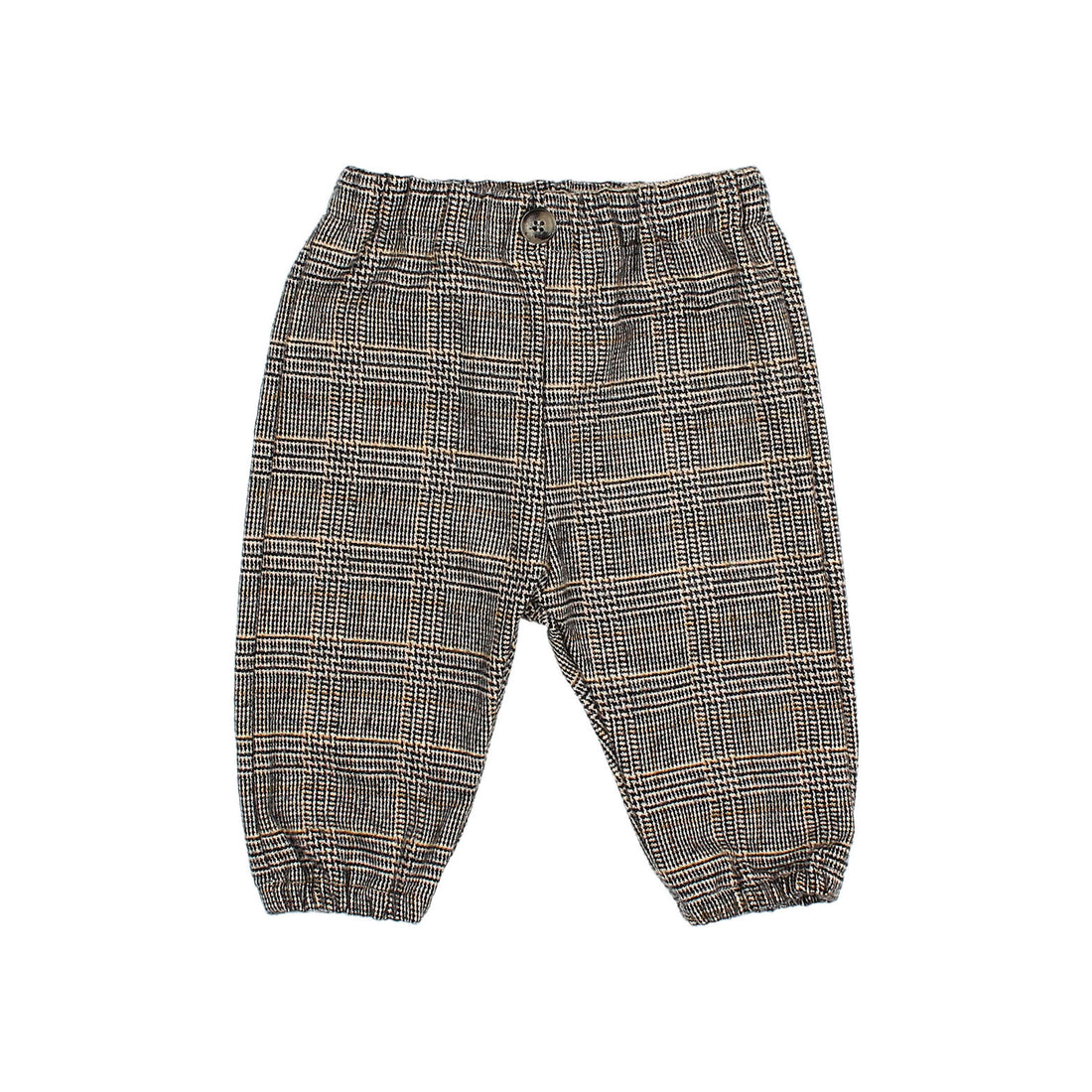 Buho Grey Plaid Baby Wales Pants