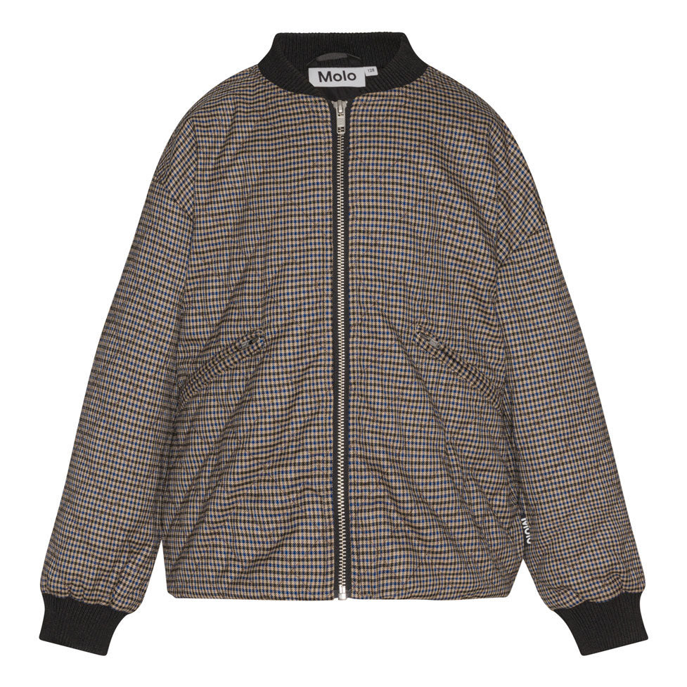 Molo Sand Blue Check Hanne Jacket