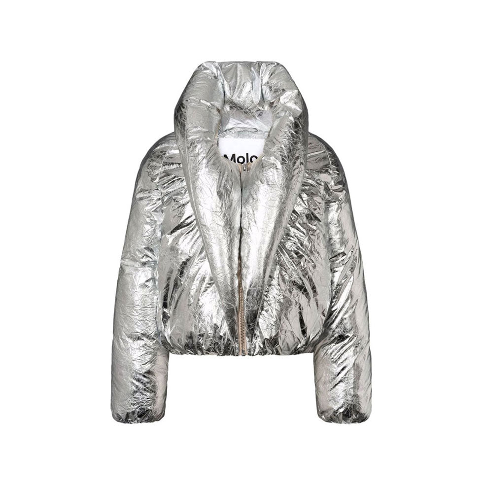 Molo Crinkled Silver Heylee Jacket