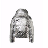 Molo Crinkled Silver Heylee Jacket