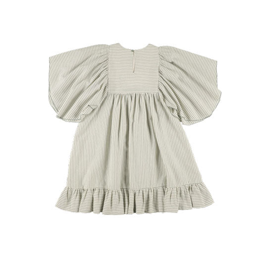 Belle Chiara Green Medium Stripe Butterfly Dress