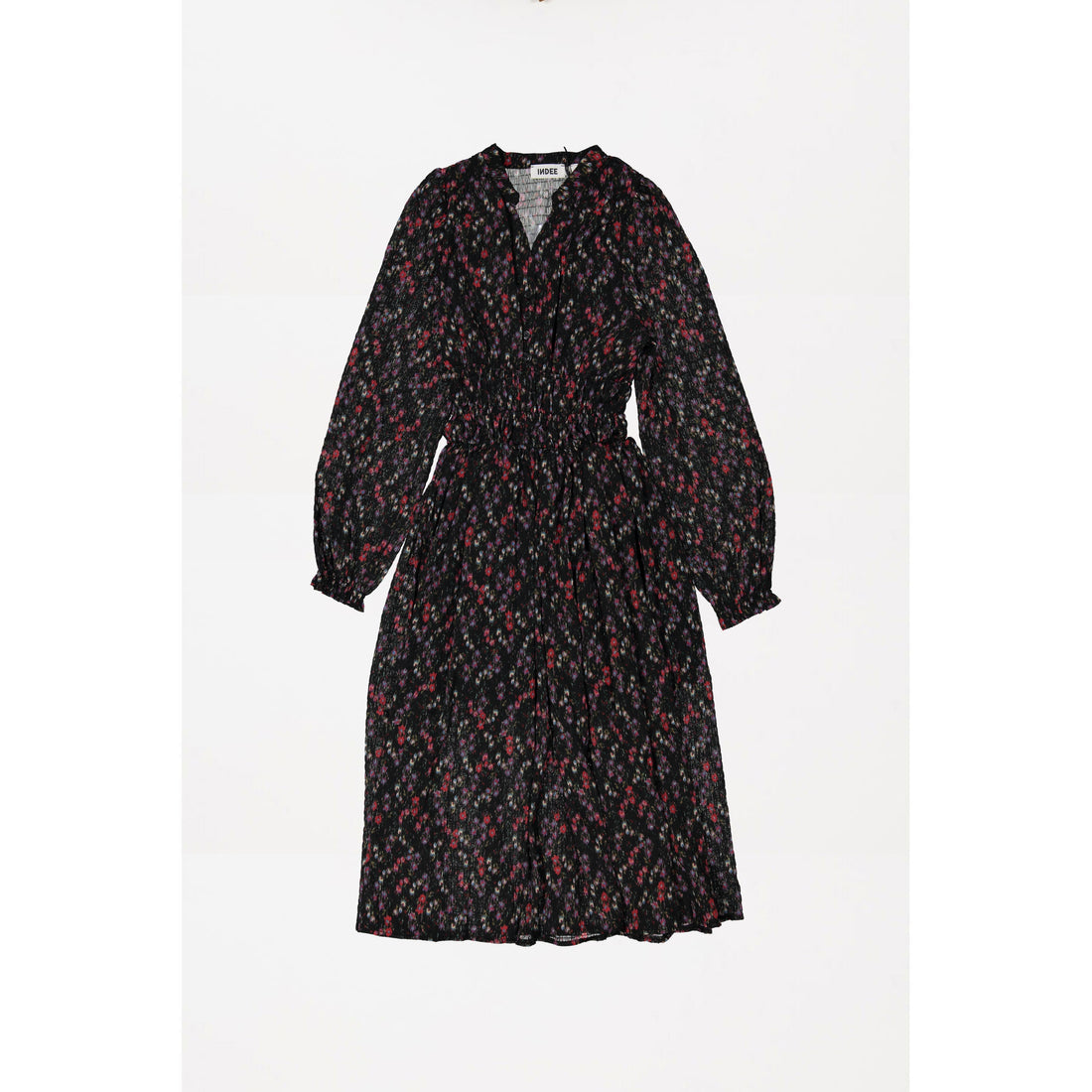 Indee Black Oasis Printed Long Dress