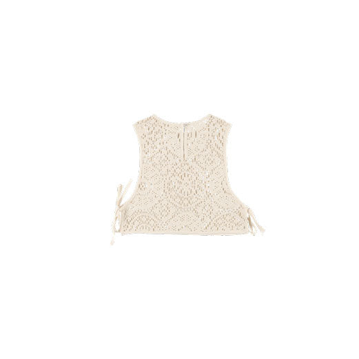 Belle Chiara Openwork Crochet Vest