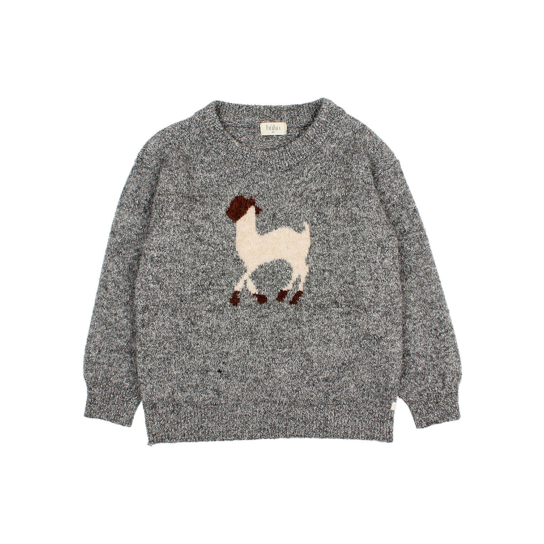 Buho Grey Melange Llama Sweater