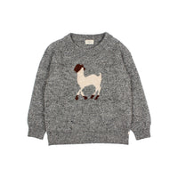 Buho Grey Melange Llama Sweater