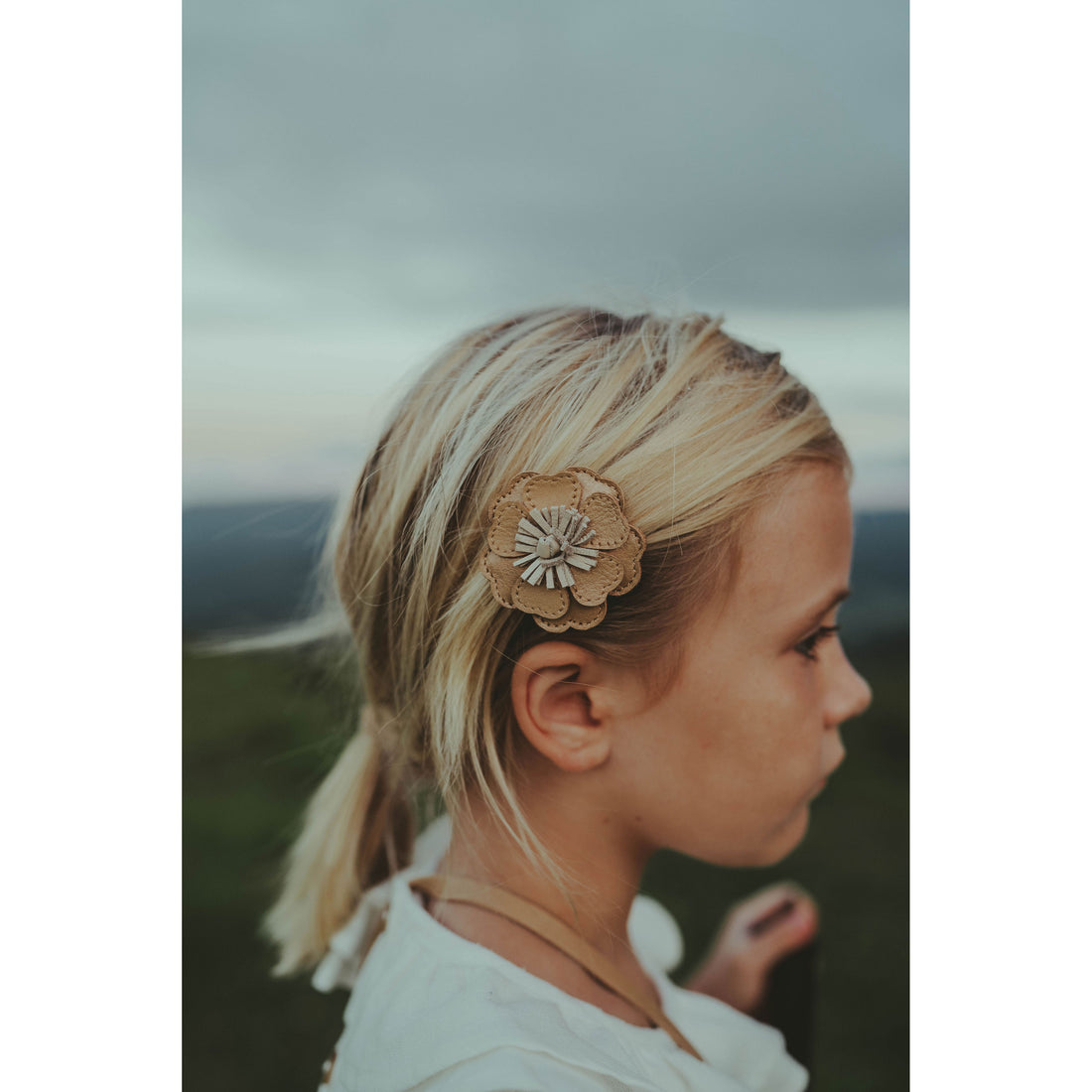 Donsje Gold Metalilic Buttercup Zaza Fields Hairclip