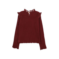 Buho Burgundy Warm Rib T-Shirt