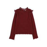 Buho Burgundy Warm Rib T-Shirt