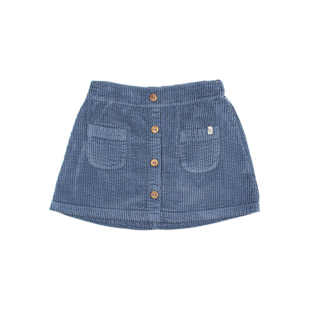 Buho Artic Blue Corduroy Skirt